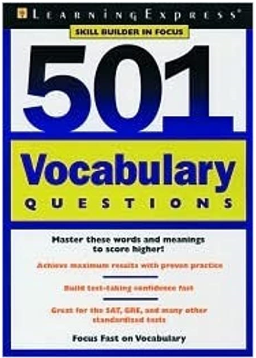 501 Vocabulary Questions Book