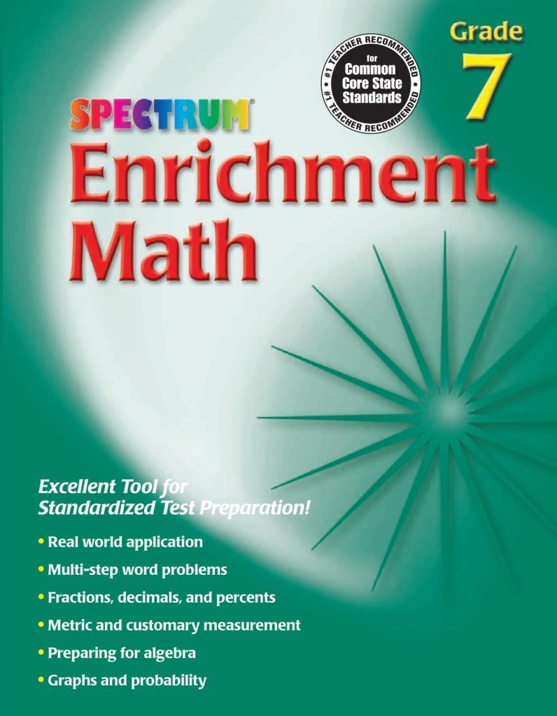 Spectrum Enrichment Math Workbook 7