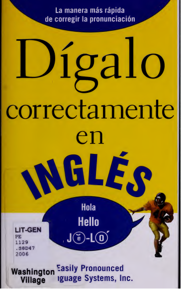 Dígalo Correctamente en Inglés