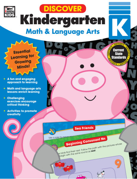 Thinking Kids, Discover Kindergarten, Math Language Arts